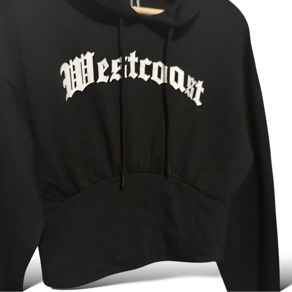 “West Coast” Bustier Cropped Hoodie NWT 🏷️ by- Forever 21 | Sz: M - Picture 15 of 15